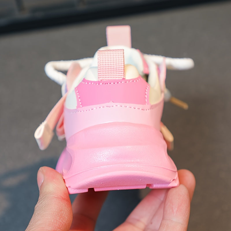 Casual Cute Low Top Platform Sneakers For Girls, Wear-resistant Non-slip Sneakers For All Seasons