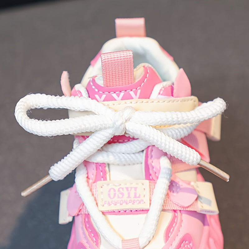 Casual Cute Low Top Platform Sneakers For Girls, Wear-resistant Non-slip Sneakers For All Seasons