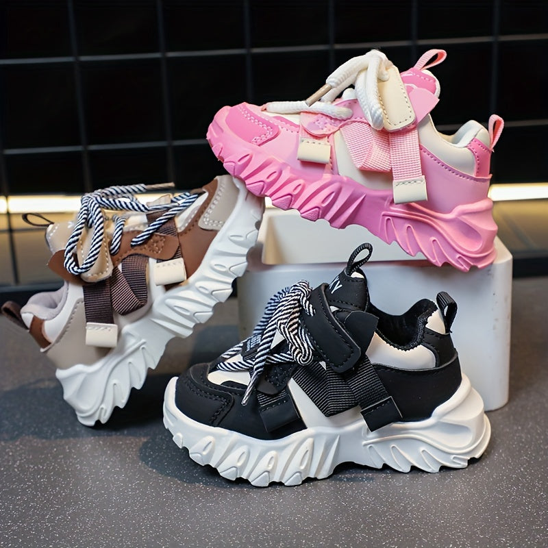Casual Cute Low Top Platform Sneakers For Girls, Wear-resistant Non-slip Sneakers For All Seasons