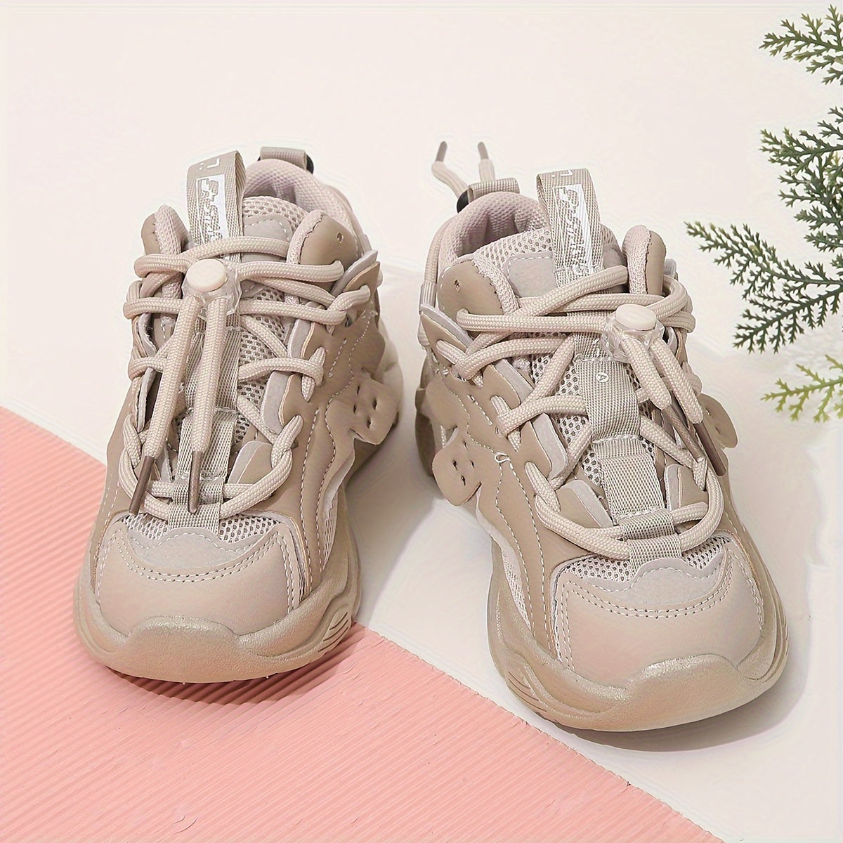 Unisex Kids' Casual Sports Sneakers with Breathable Mesh | PVC Low Top Shoes for Boys and Girls | Solid Pattern All-Season Athletic Footwear with Rubber Soles | Fabric Insole and Inner | Round Toe with Buckle Closure | Sun-Ex