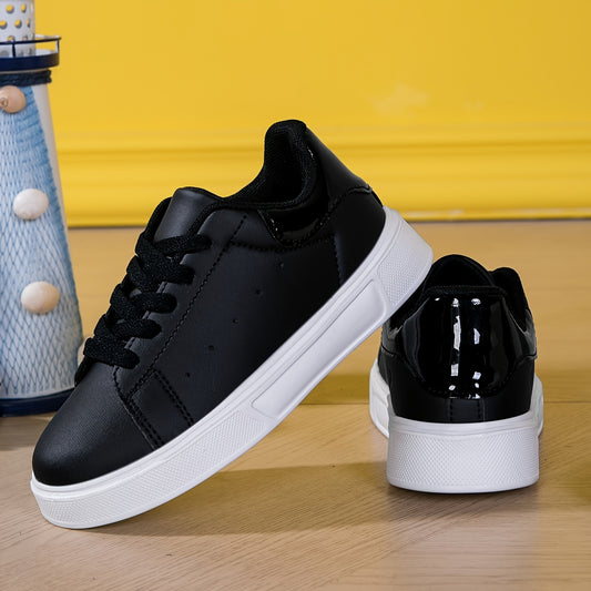 Casual Comfortable Lace Up Sneakers For Boys, Breathable Non-slip Skateboard Shoes For All Seasons